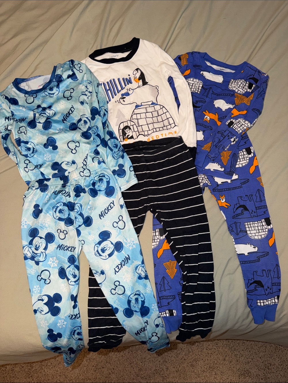 Winter Two-Piece Pajamas - 3 Pack- 4T